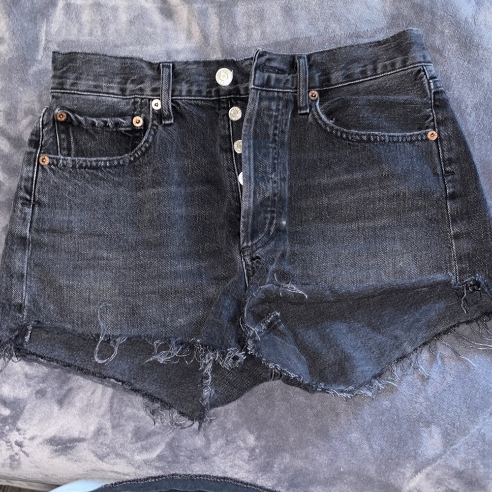 AGOLDE dark denim shorts, size 25